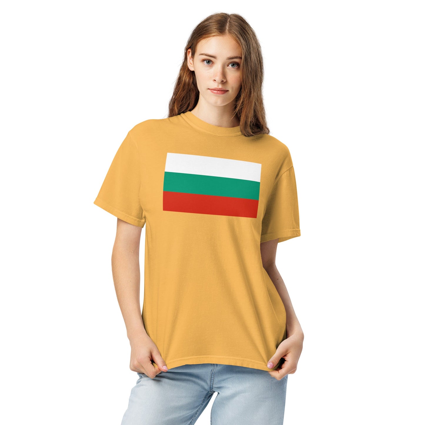 true navy shirt with Bulgaria flag design, 4X large