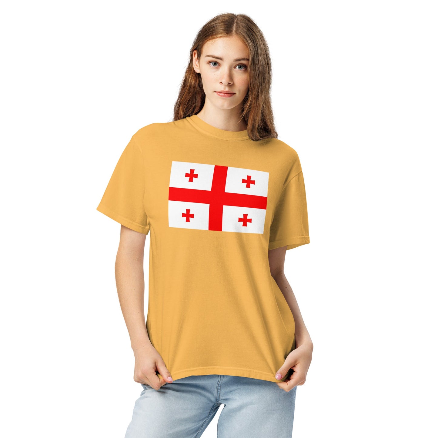 Georgia flag shirt in true navy, size 4X large