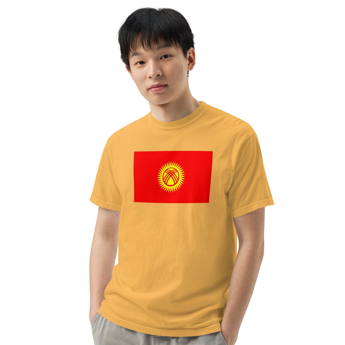 Kyrgyzstan heritage shirt, true navy, size 4X large