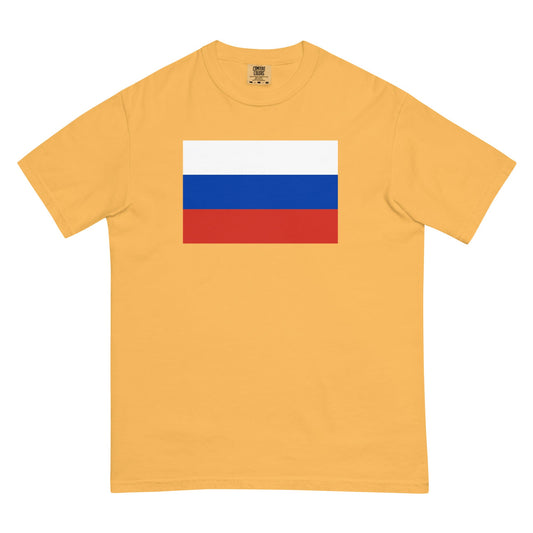 Bold Russia flag design tee in black, small