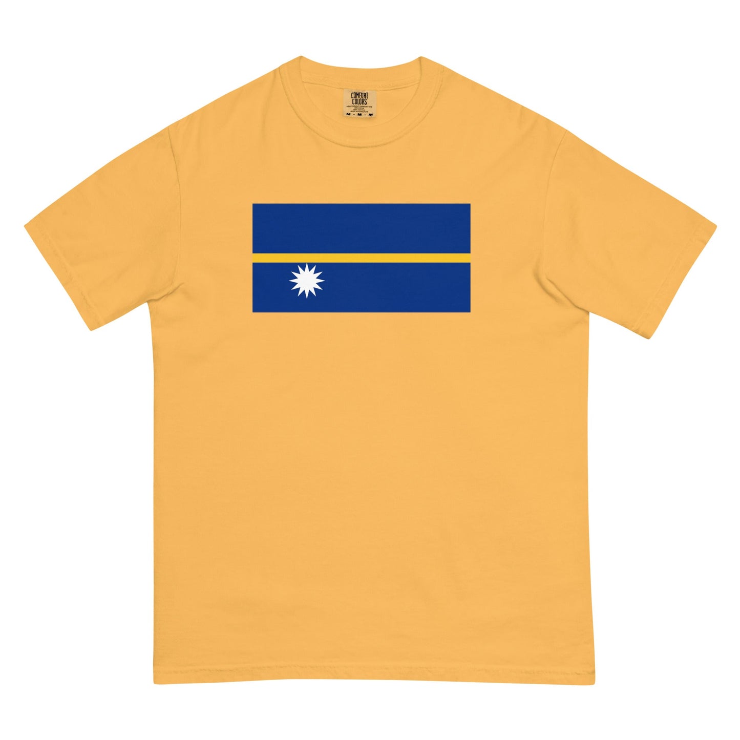 Nauru heritage shirt, brick, size large