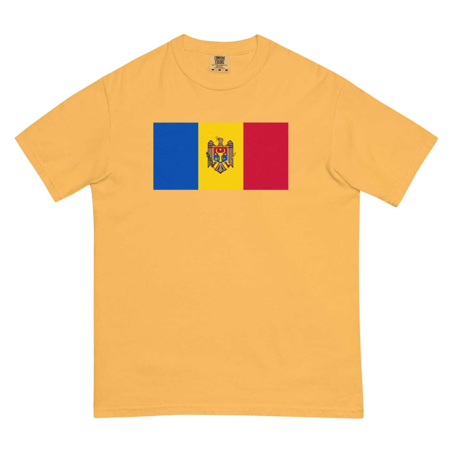 Flag tee representing Moldova in berry, small