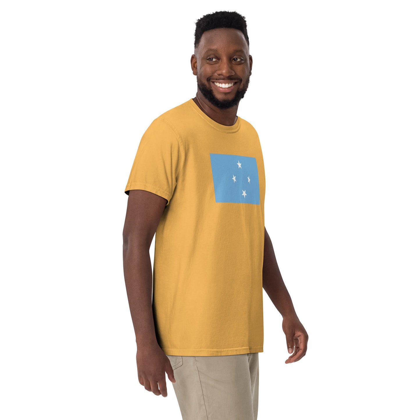 Micronesia national shirt, small, in true navy