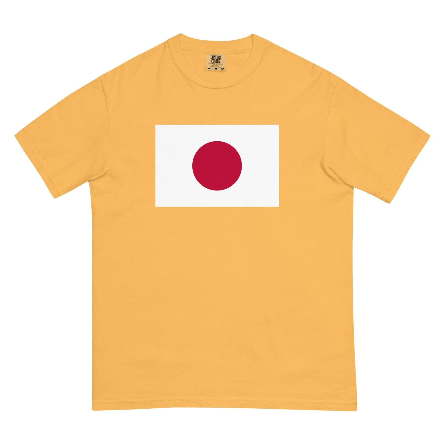 Japan flag shirt in hemp, size 2X large