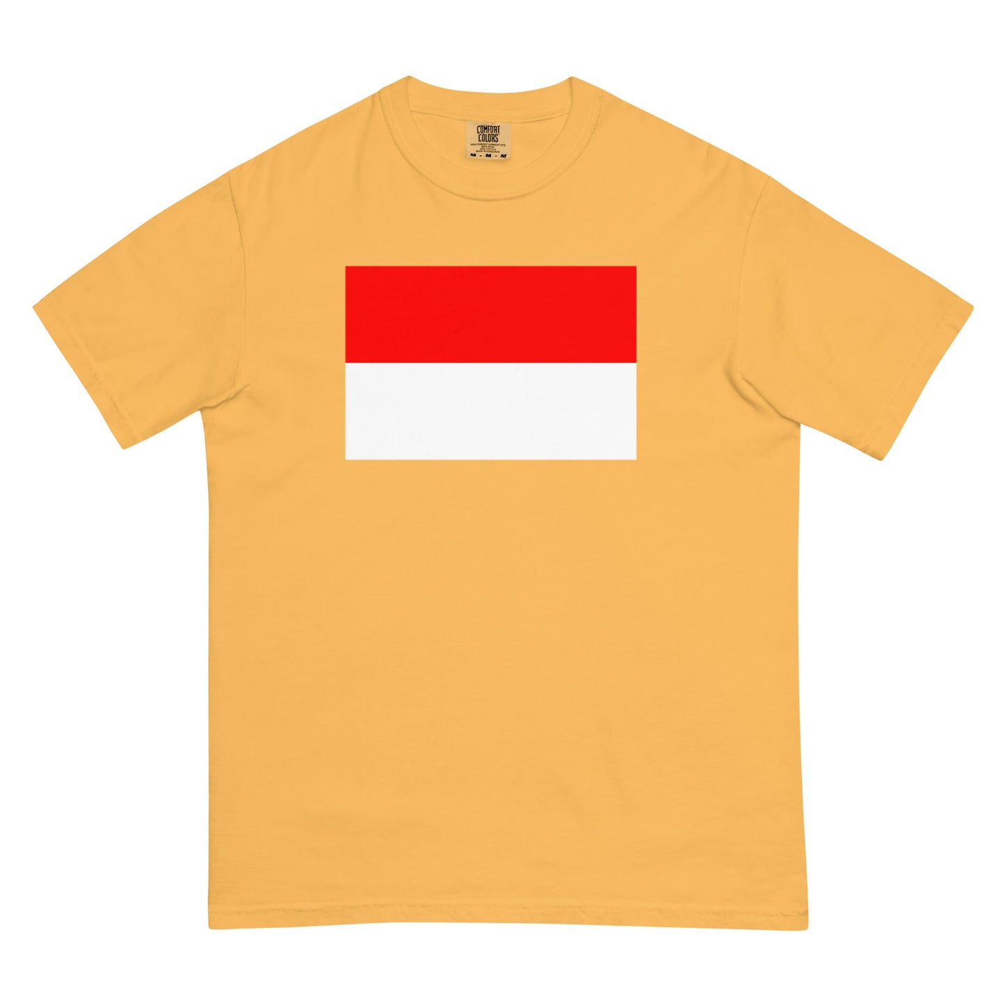 Flag tee representing Indonesia in crimson, 2X large