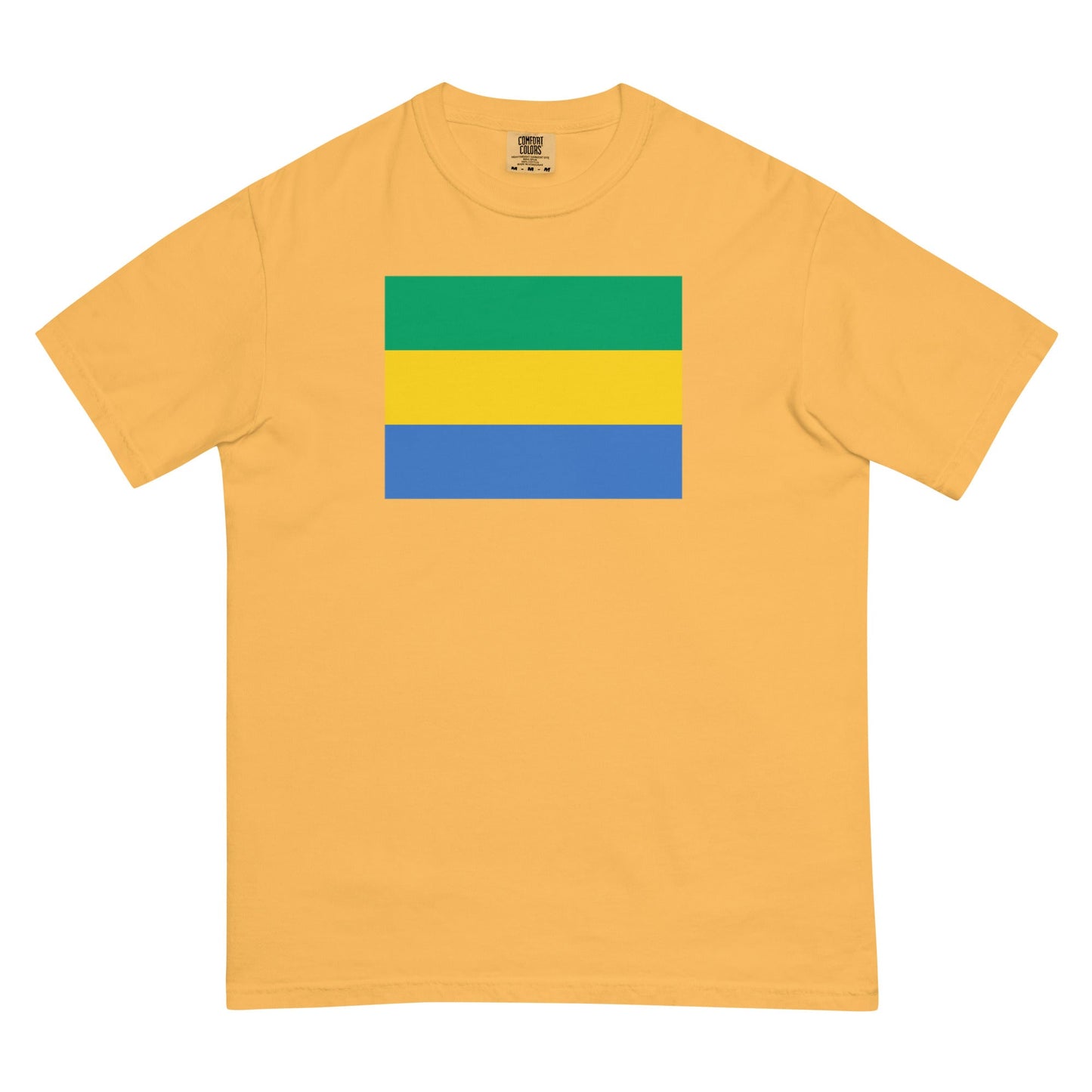 Gabon national shirt, 3X large, in blue spruce