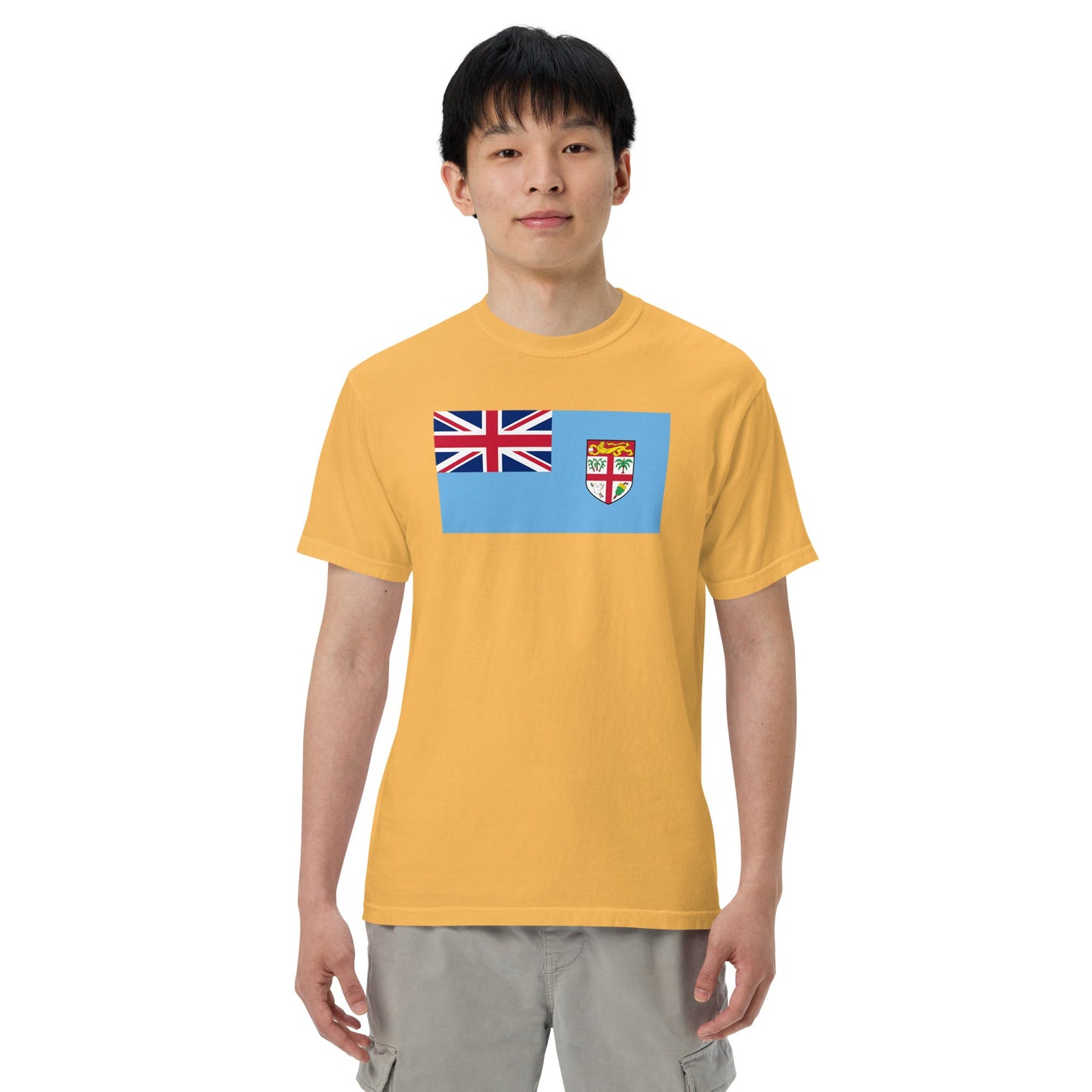 Fiji flag shirt in red, size 2X large