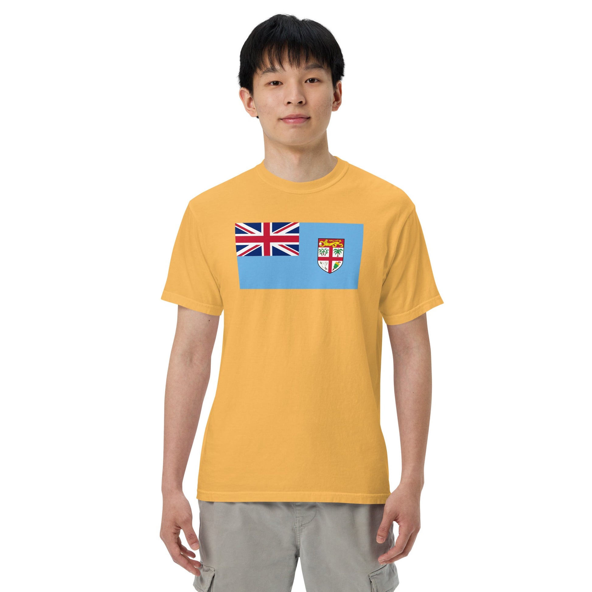 Fiji flag shirt in red, size 2X large