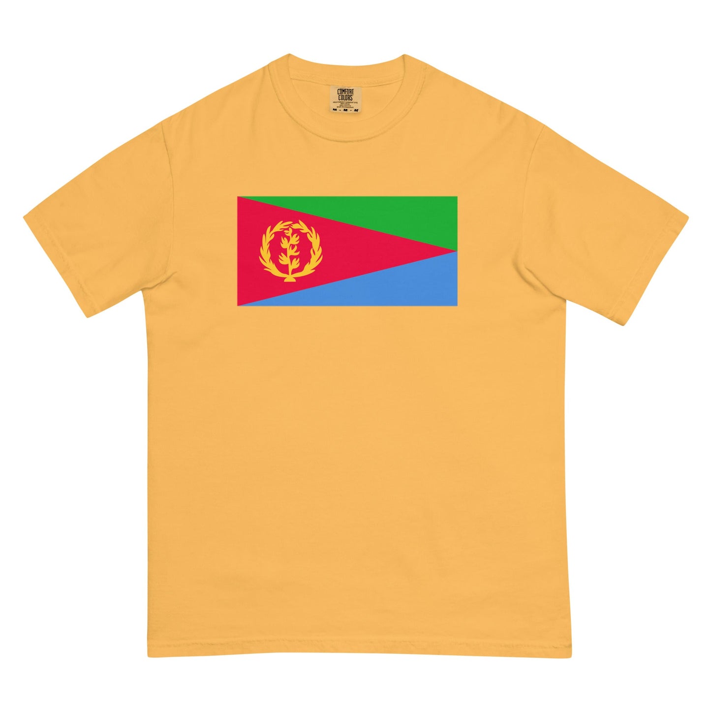 Eritrea heritage shirt, flo blue, size large