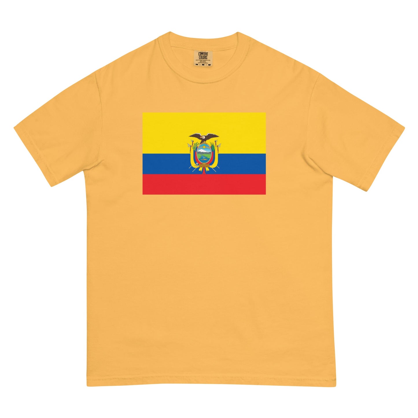 Flag tee representing Ecuador in flo blue, 3X large