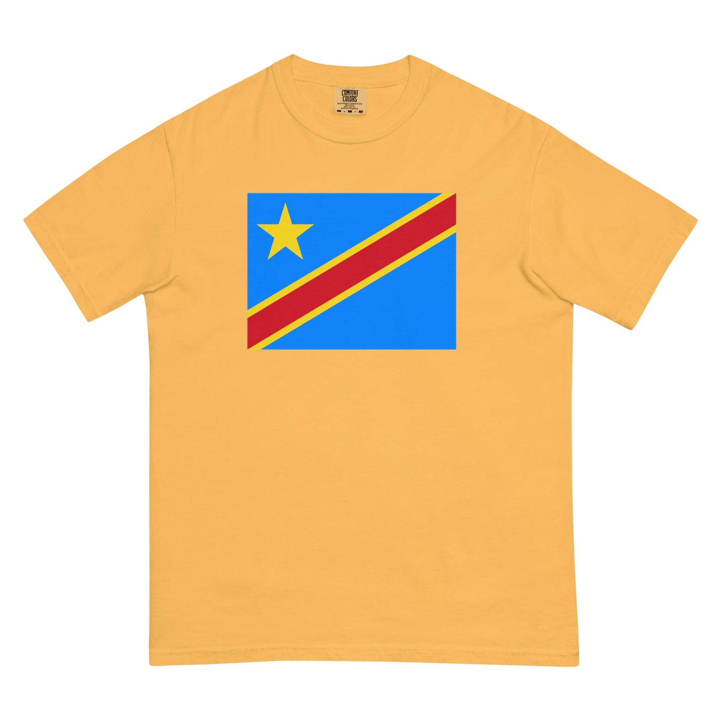 Stylish Dominica flag t-shirt laid flat, extra large, espresso