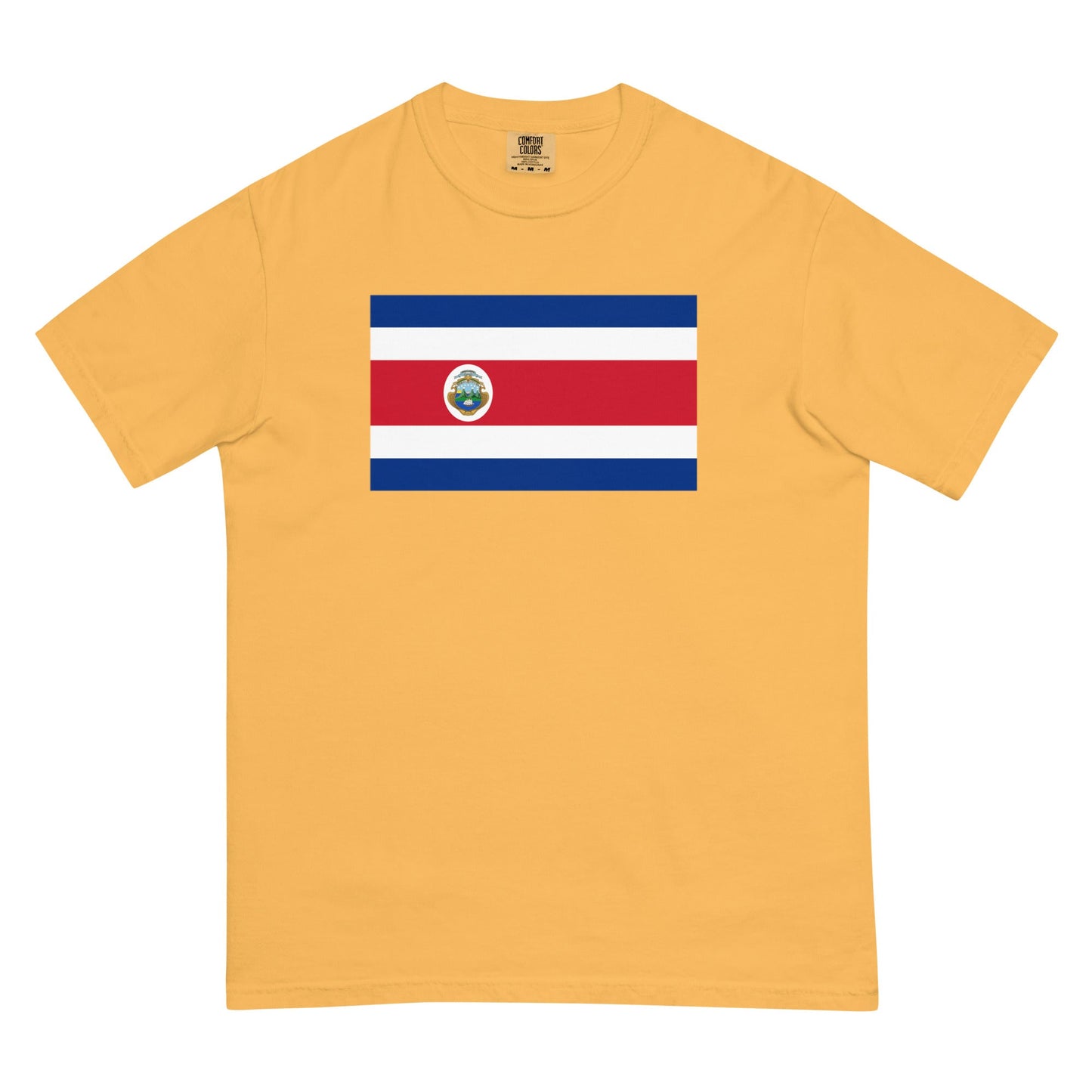 Bold Costa Rica flag design tee in espresso, 2X large