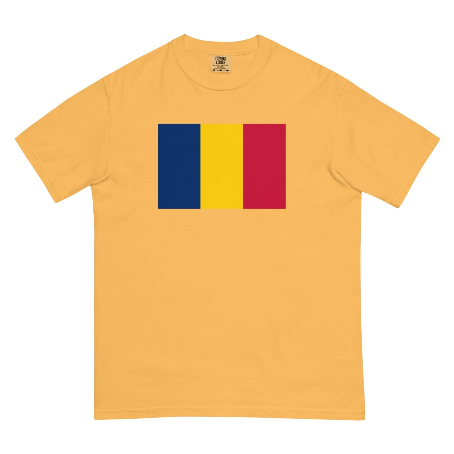 Flag tee representing Chad in blue spruce, medium