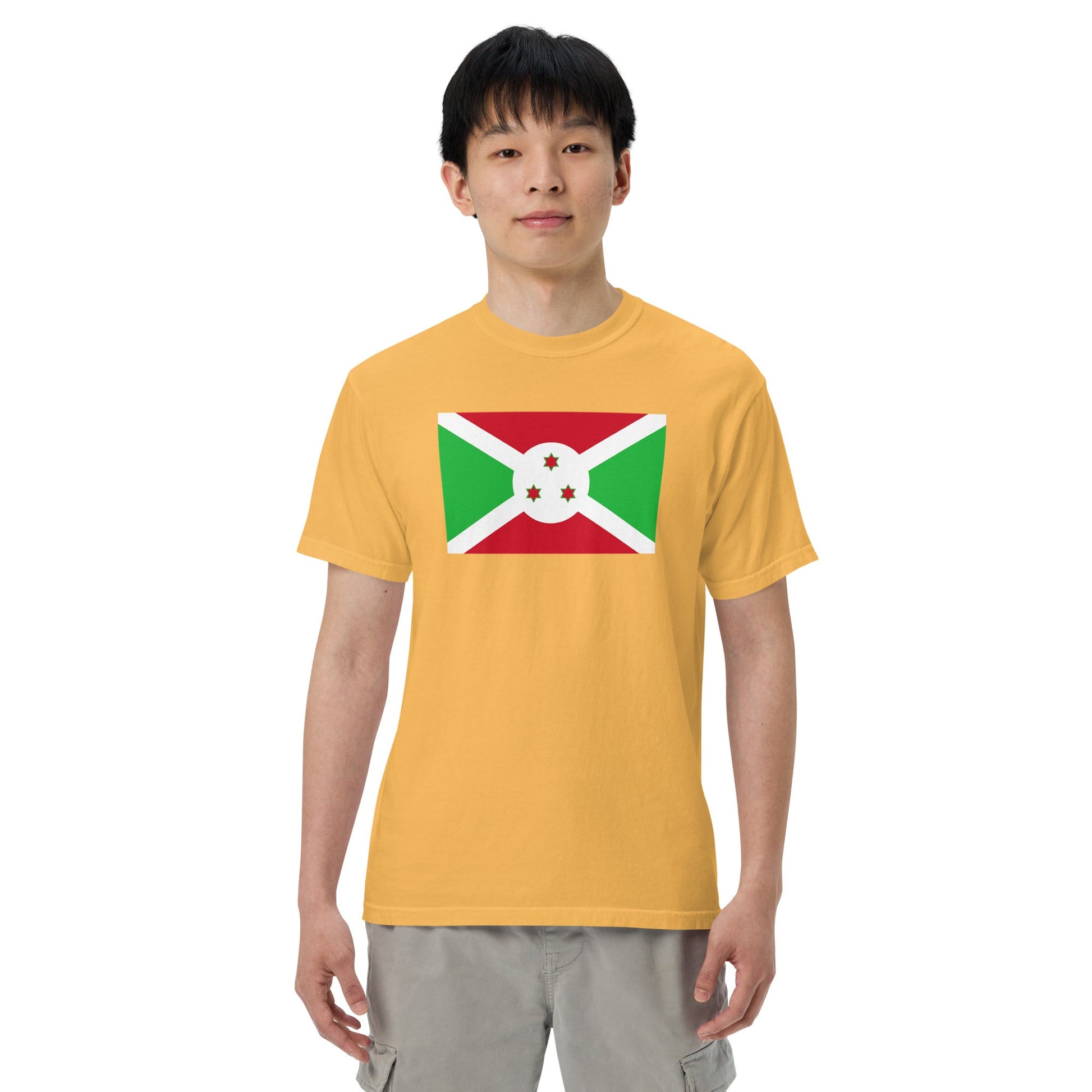 Burundi pride shirt in true navy – unisex, extra large