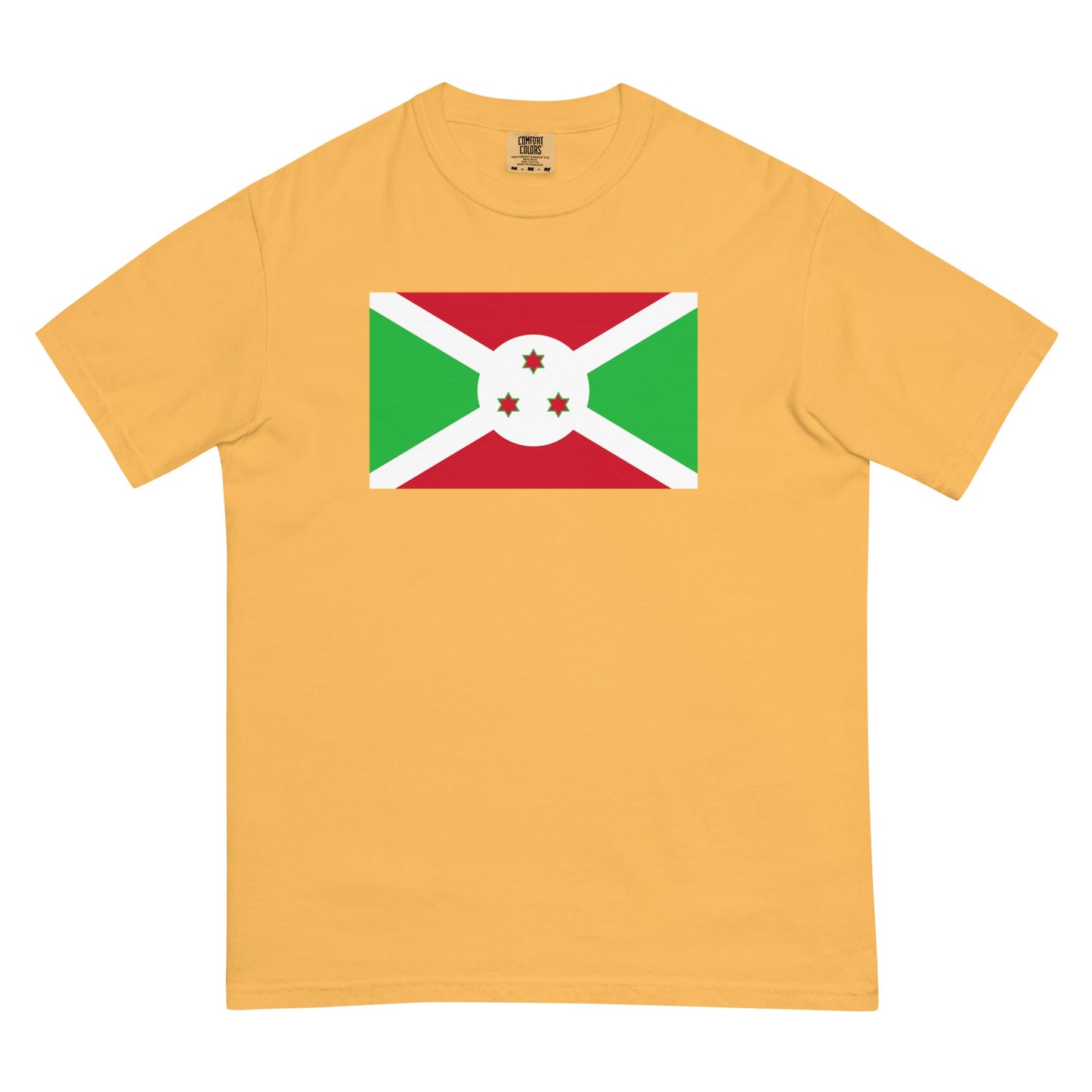Flag tee representing Burundi in espresso, 2X large