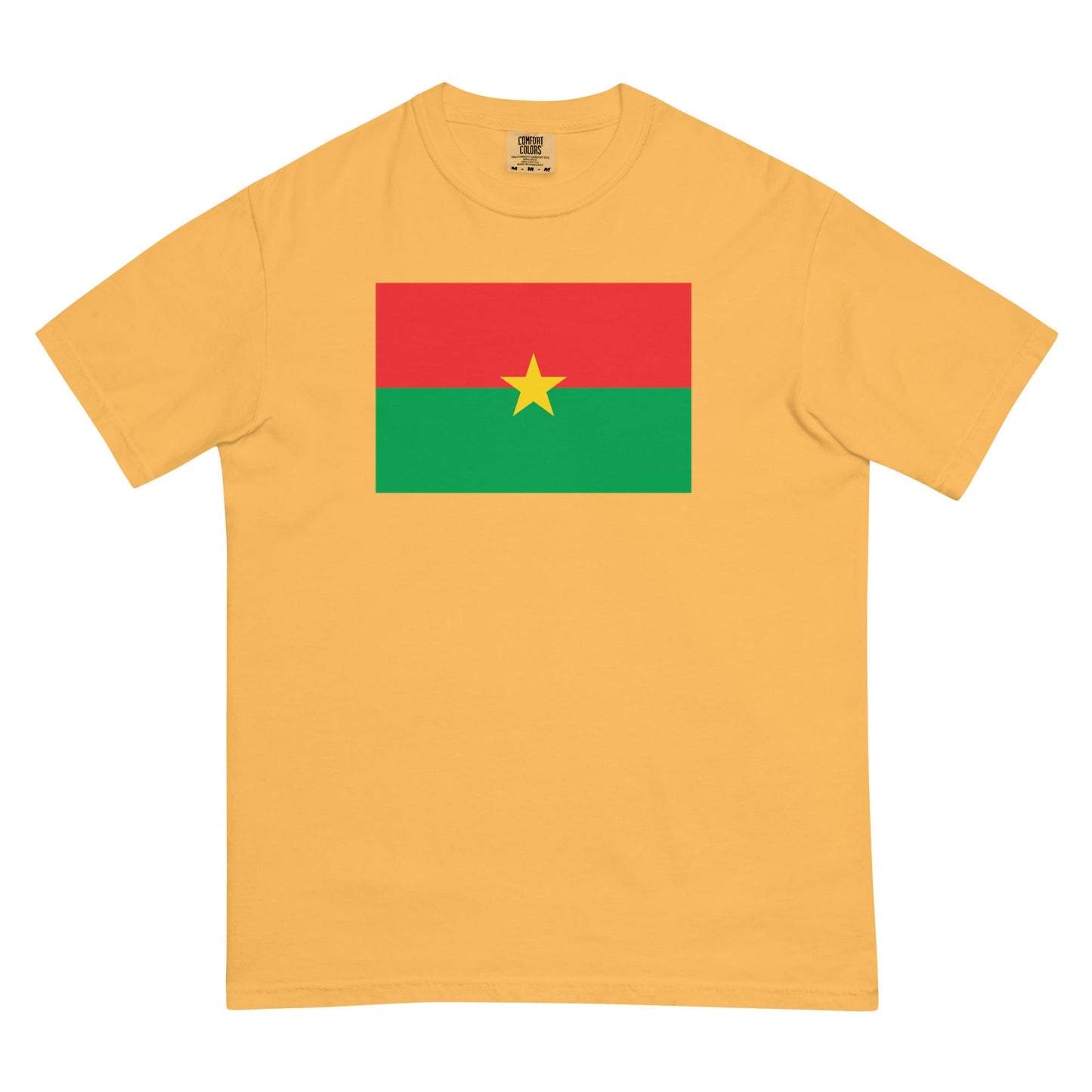 Flag tee representing Burkina Faso in yam, 3X large