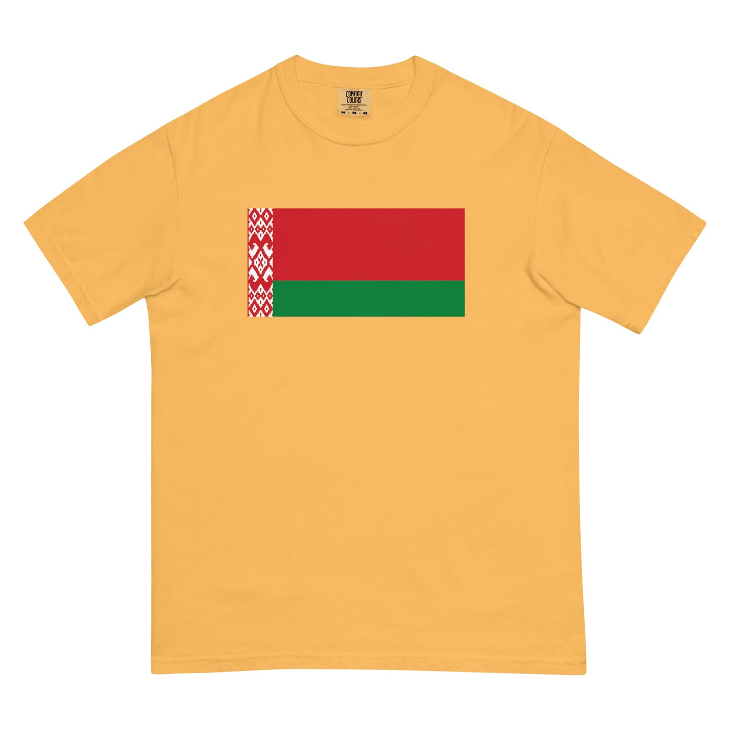 Bold Belarus flag design tee in yam, large