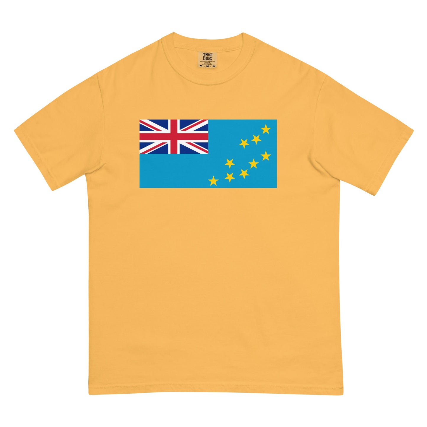Tuvalu flag shirt in berry, size 3X large