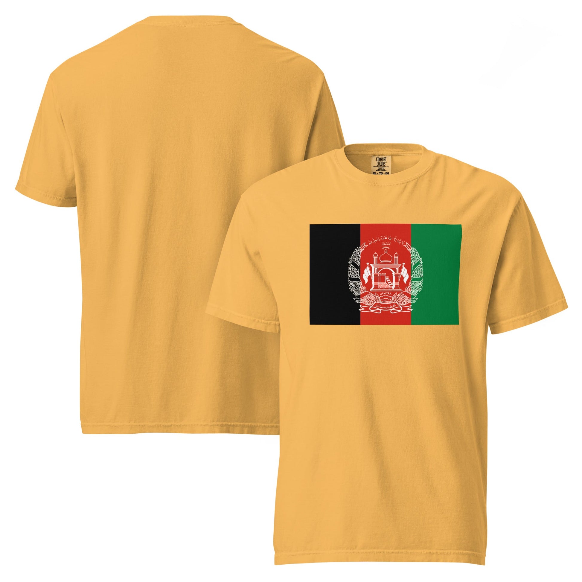 Afghanistan flag shirt in grape, size large