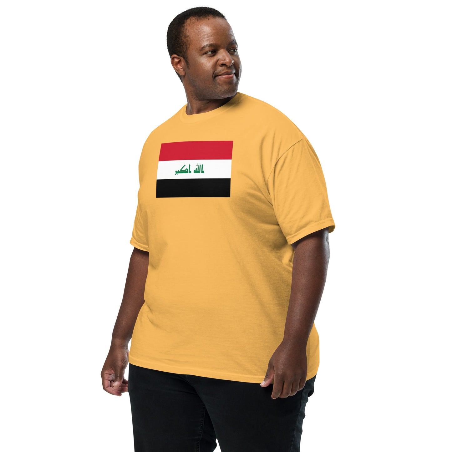 Iraq flag shirt in true navy, size extra large