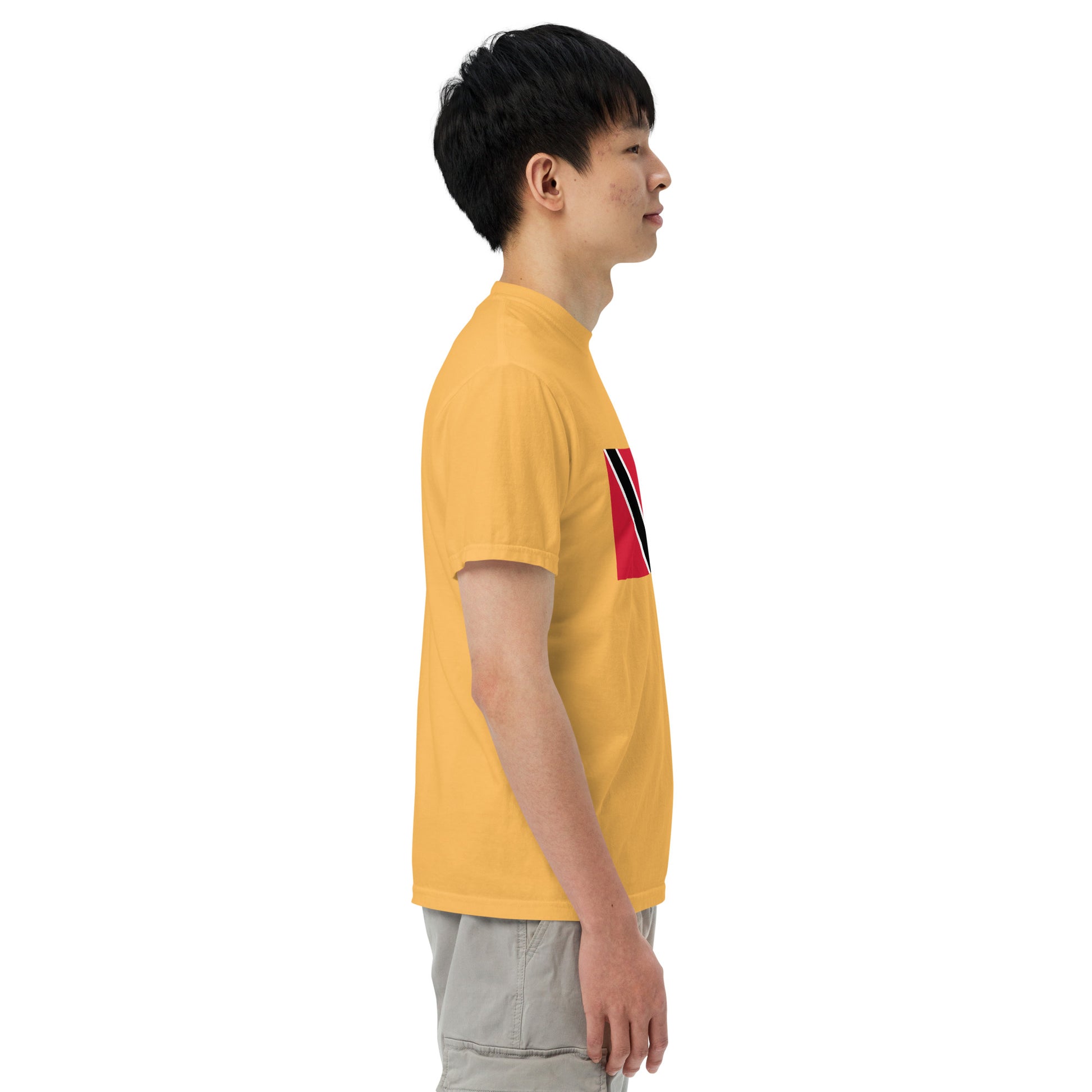 flo blue shirt with Trinidad flag design, 2X large