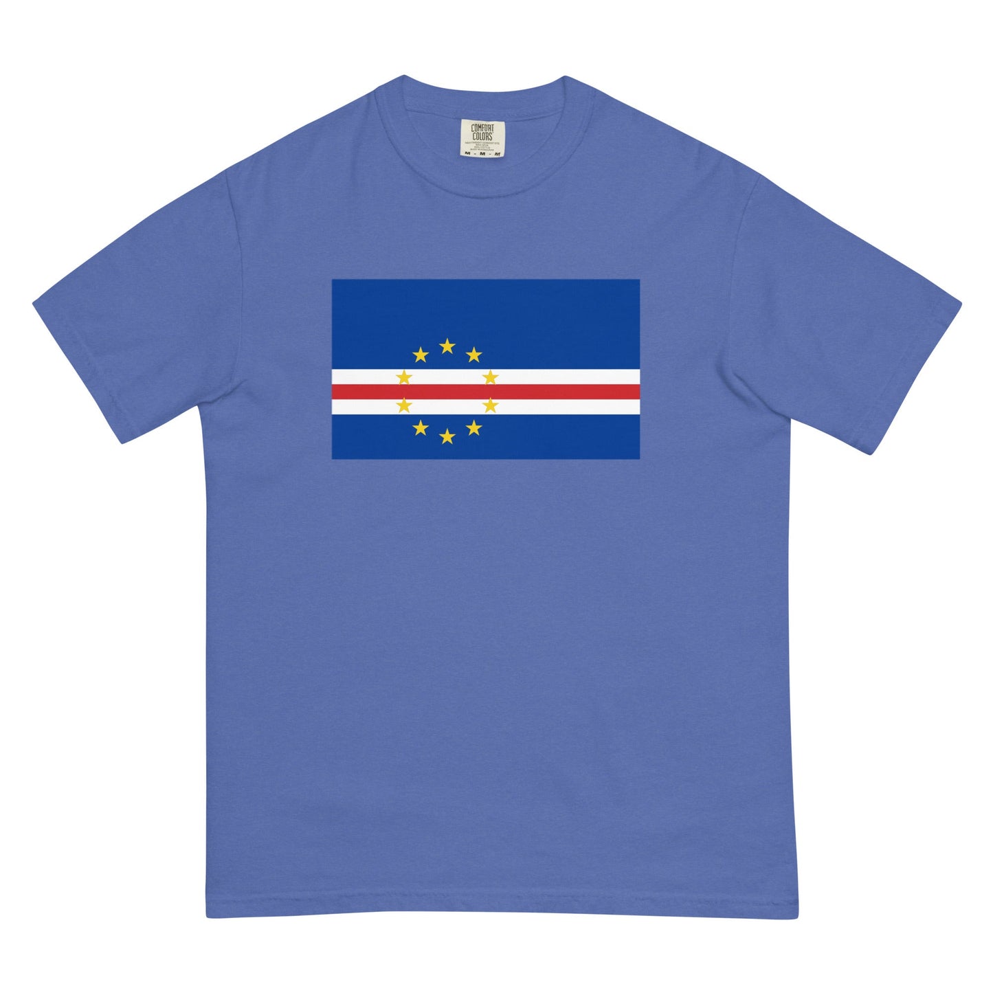 Cape Verde flag shirt in blue spruce, size 2X large