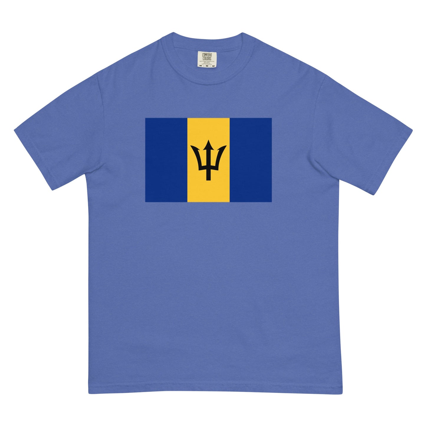 Flag tee representing Barbados in hemp, 4X large