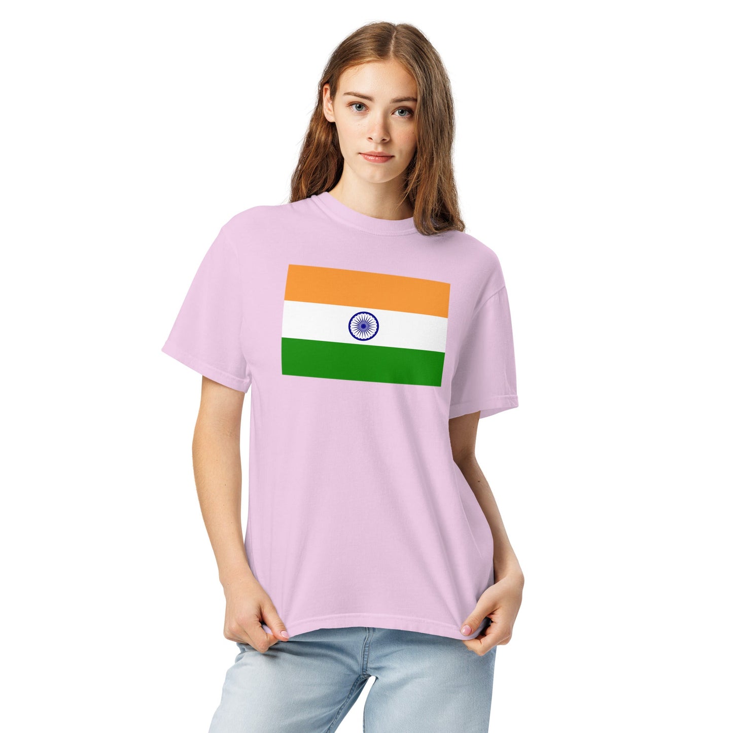 India flag shirt in black, size 4X large