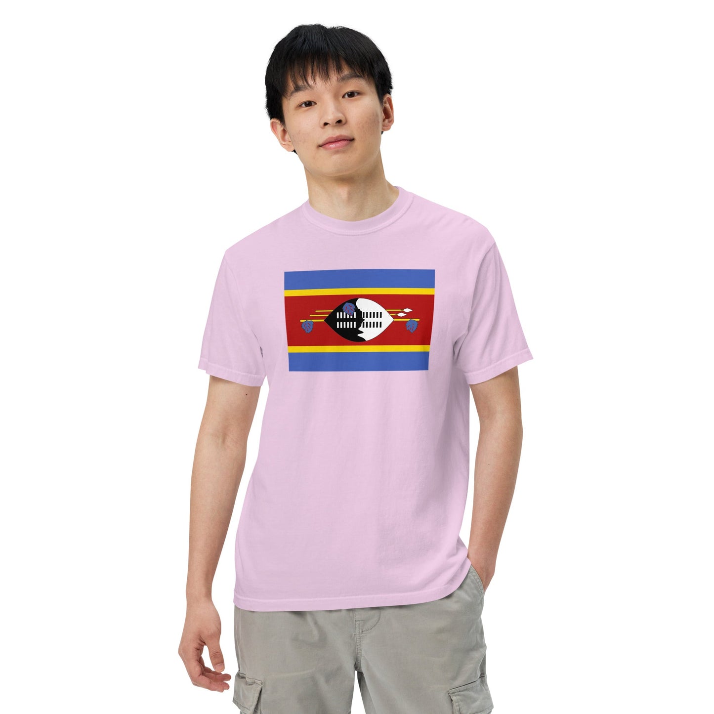 Eswatini Formerly Swaziland flag shirt in red, size 3X large