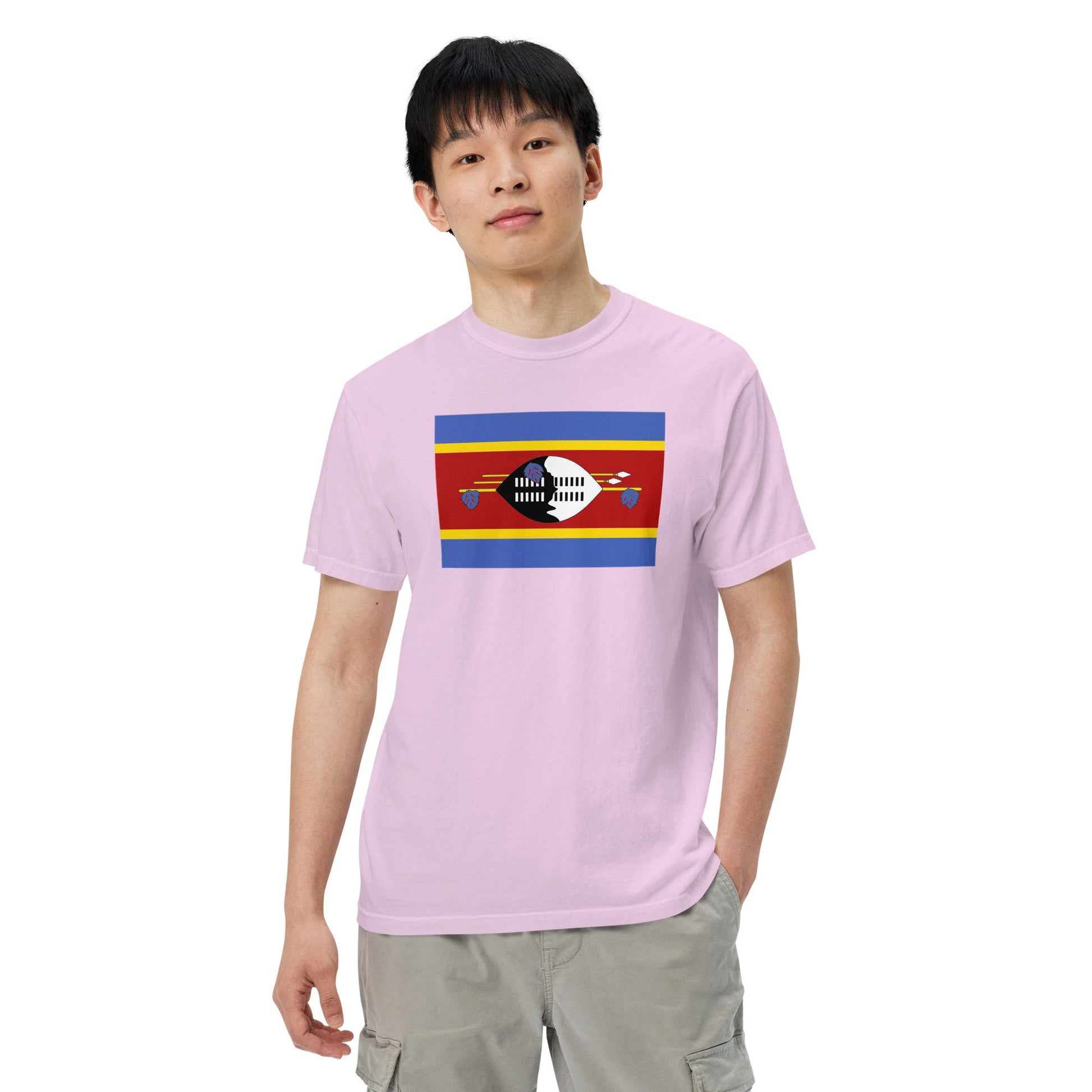 Eswatini Formerly Swaziland flag shirt in red, size 3X large