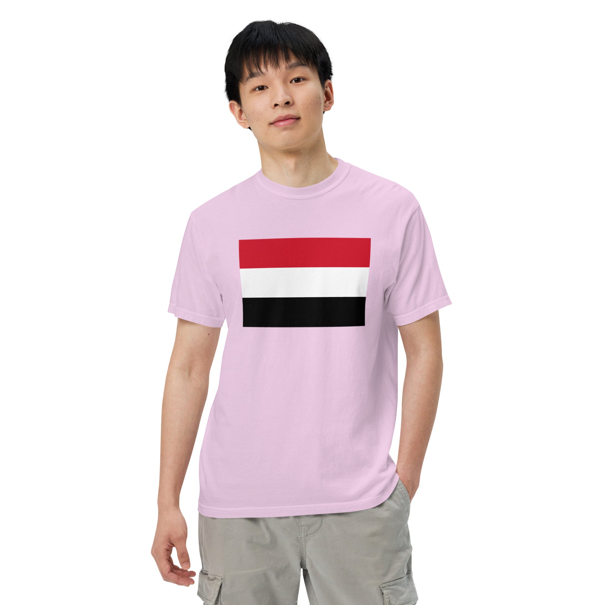 Yemen pride shirt in flo blue – unisex, medium