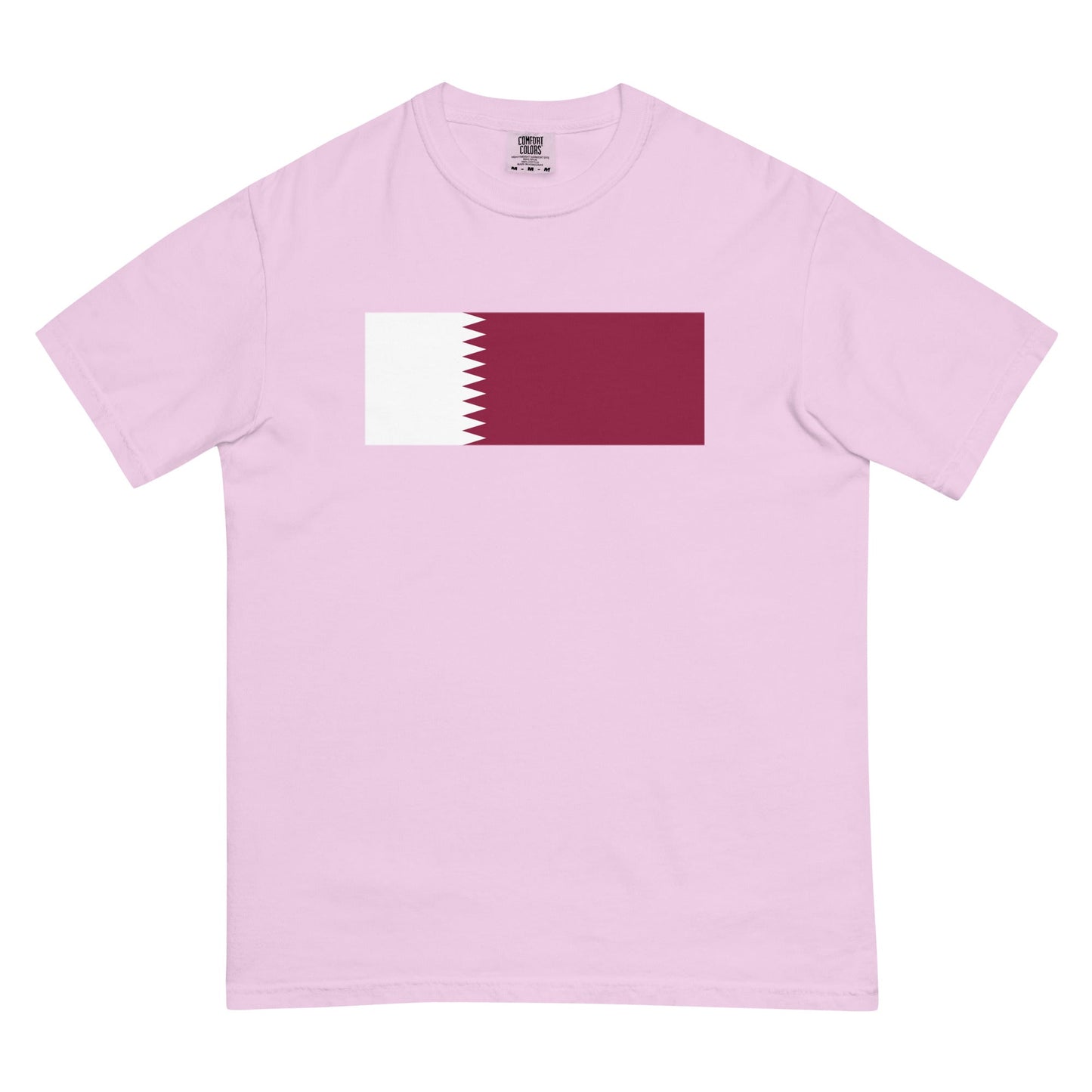 Qatar pride shirt in flo blue – unisex, large