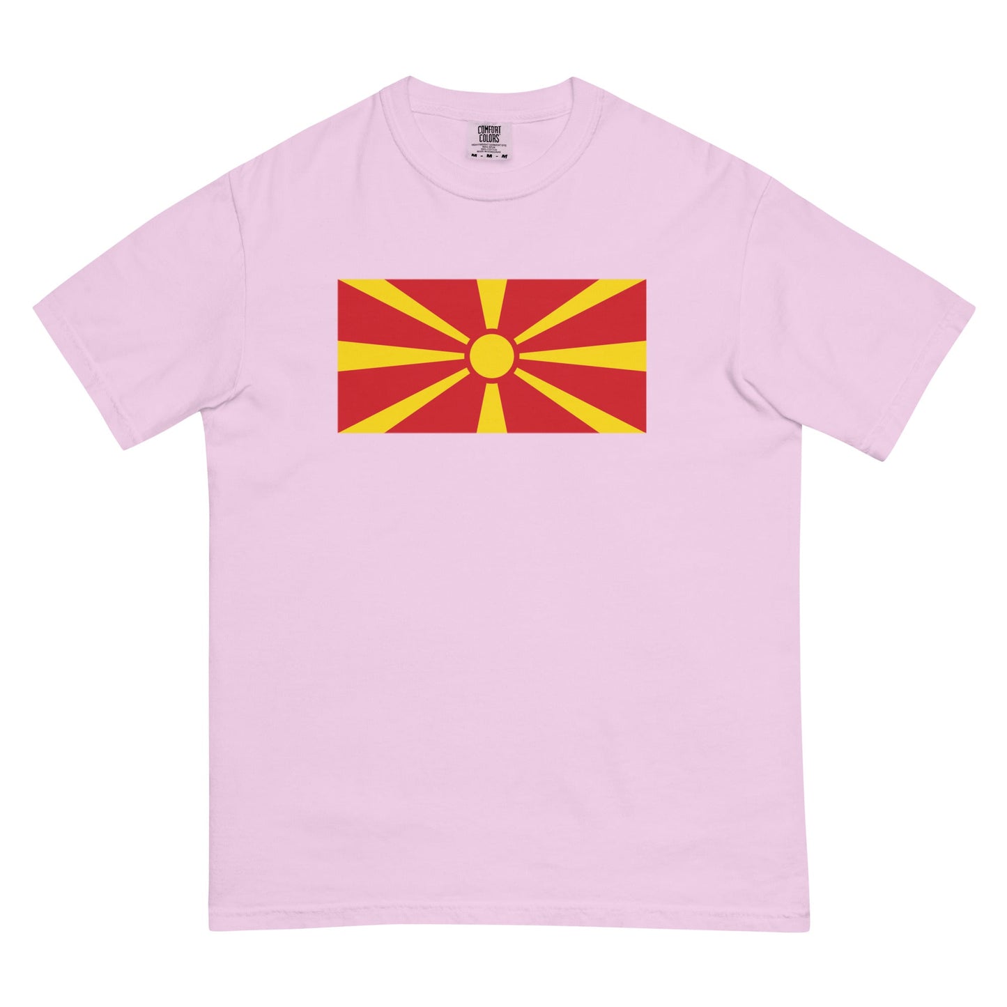 North Macedonia Formerly Macedonia heritage shirt, true navy, size extra large