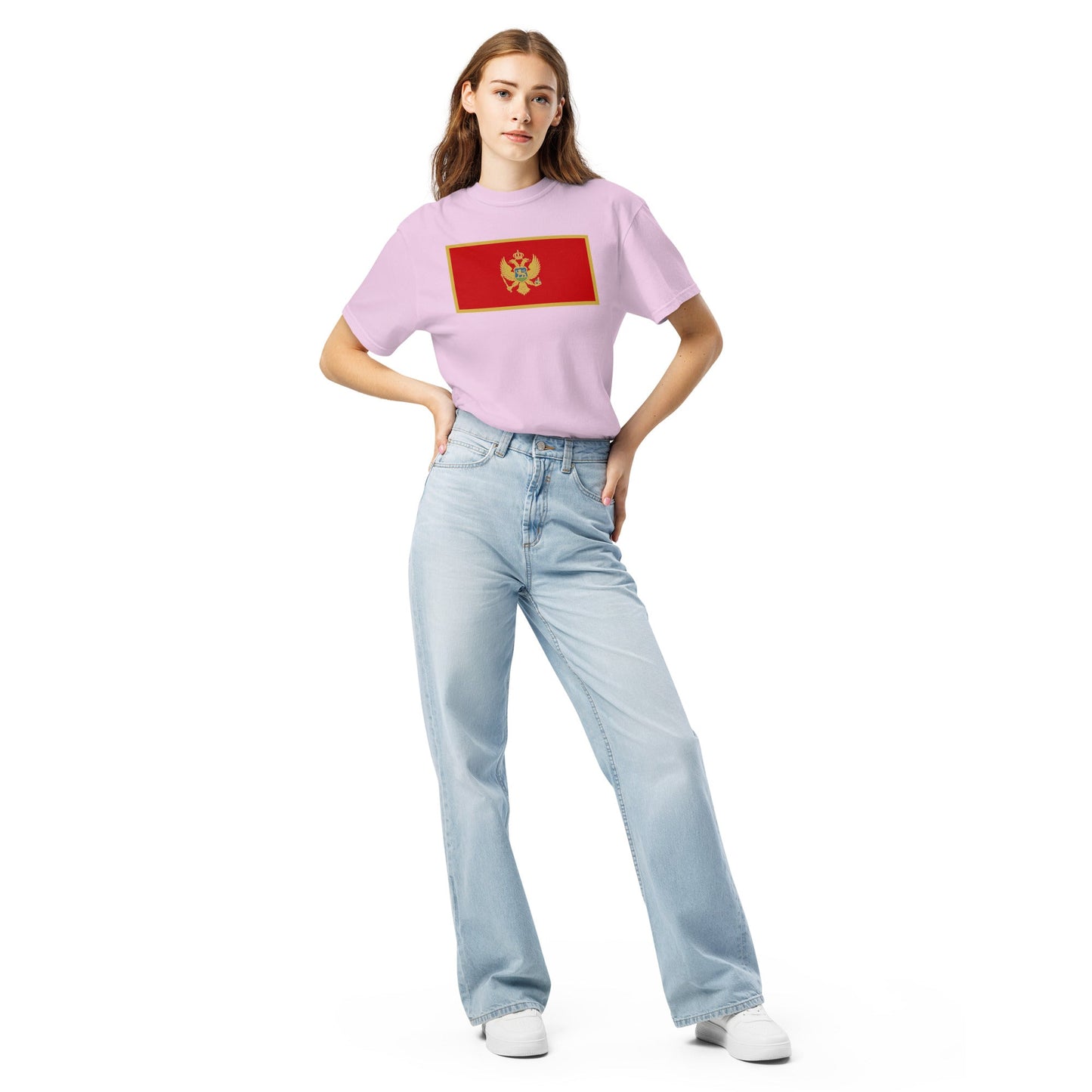 red flag shirt for Montenegro – size medium