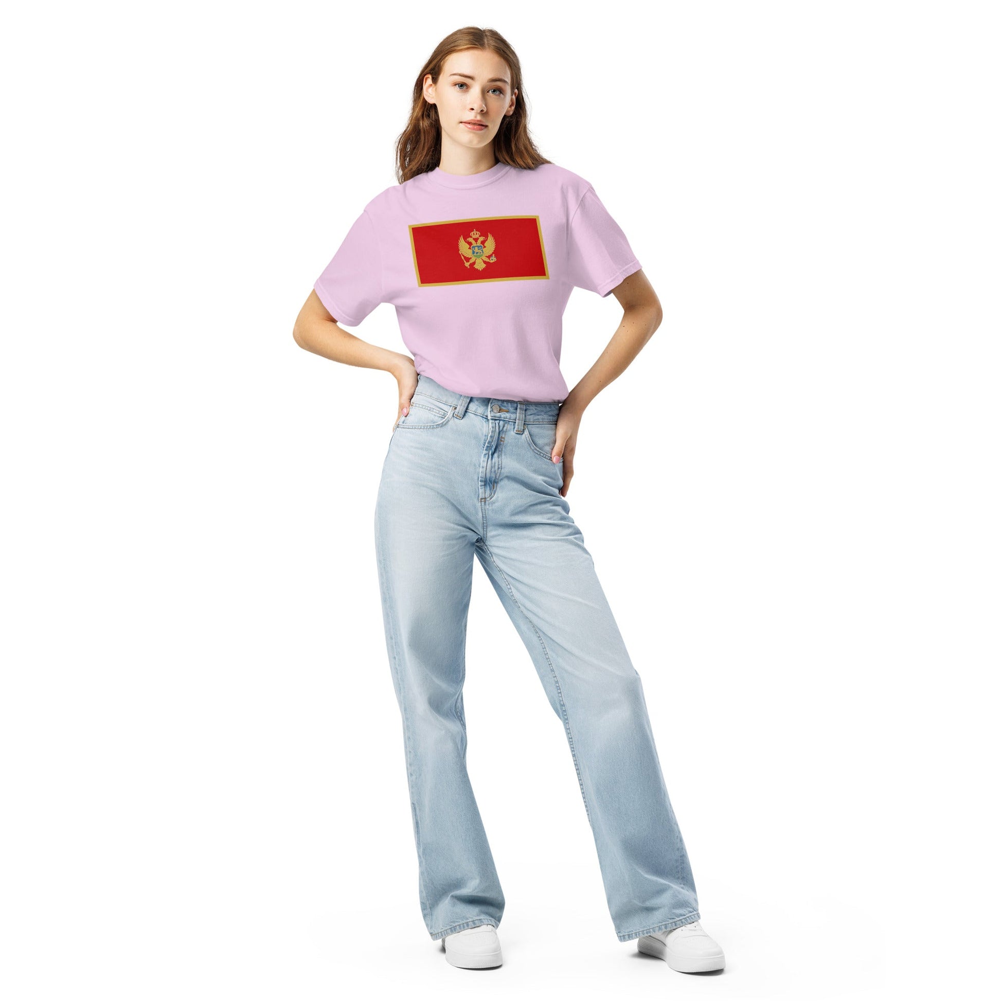 red flag shirt for Montenegro – size medium