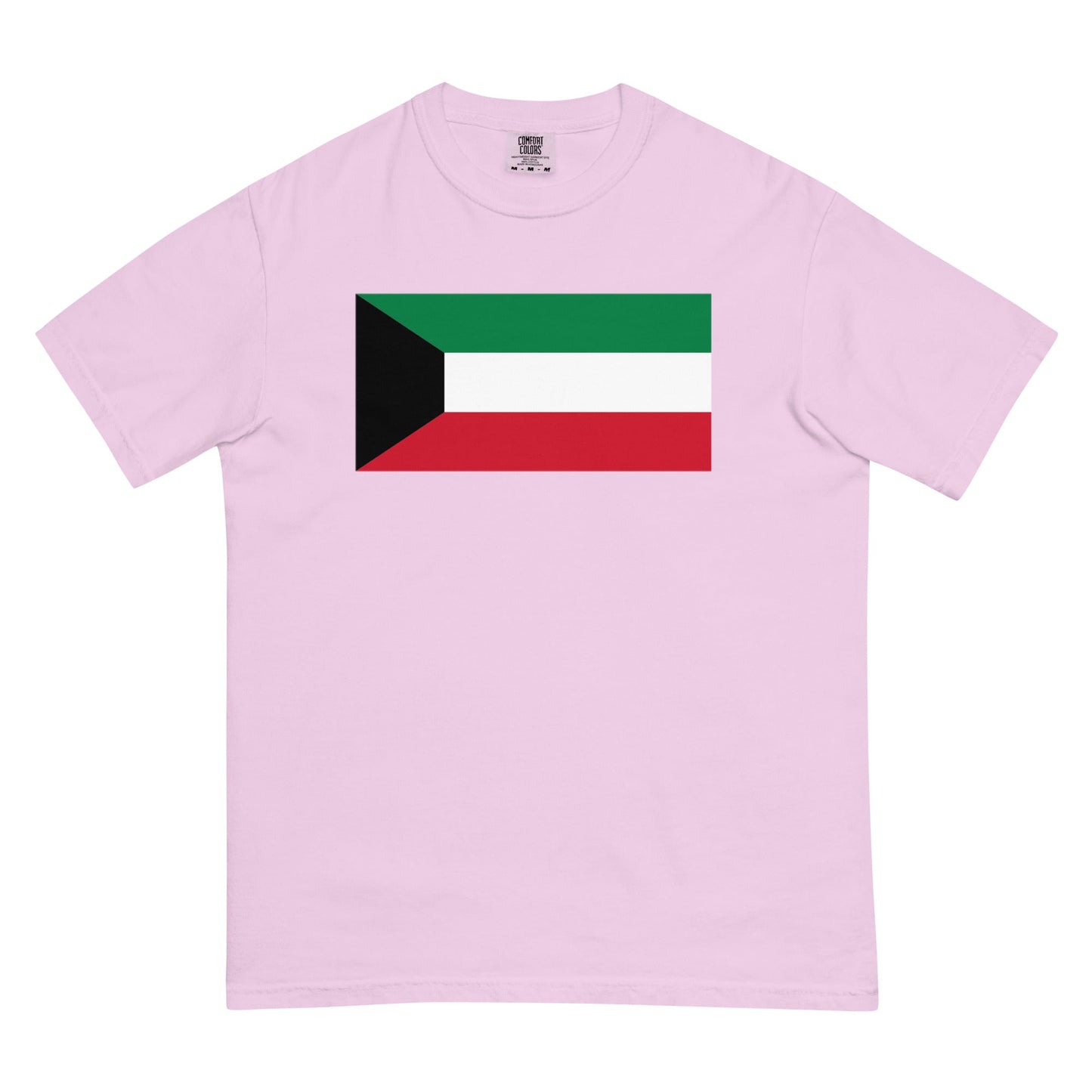 Bold Kuwait flag design tee in grape, 3X large