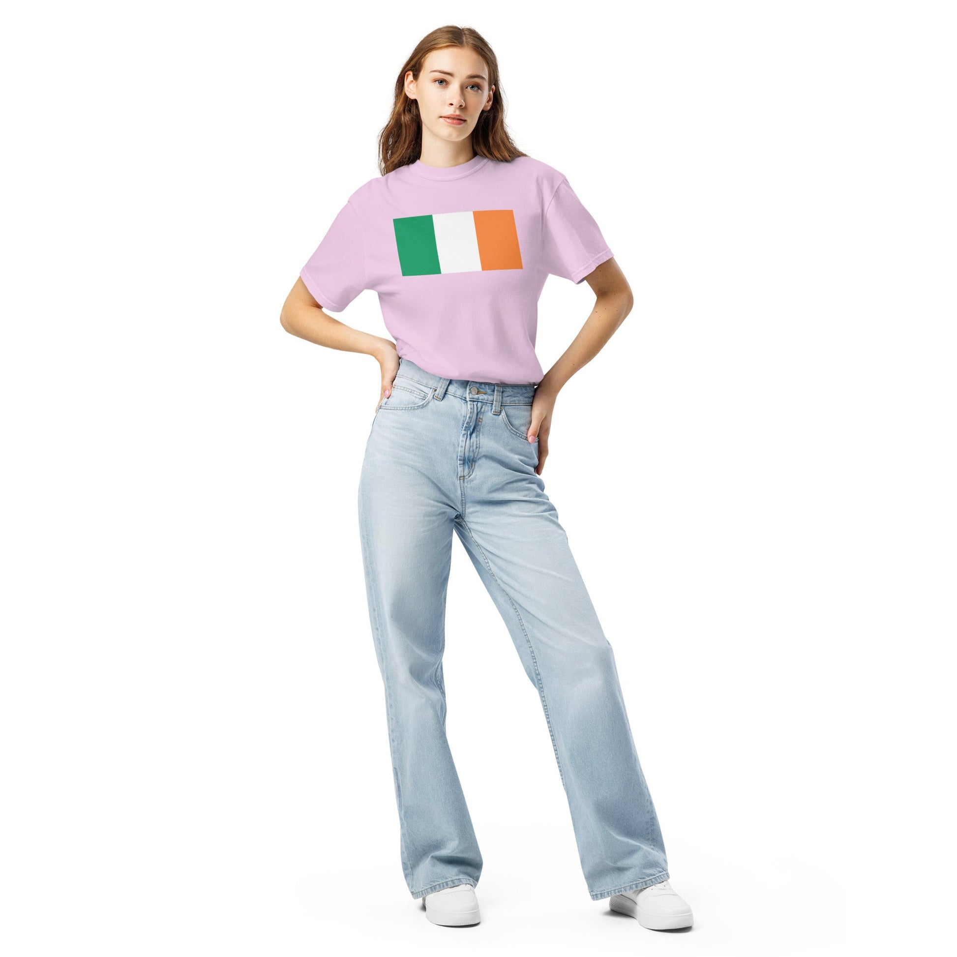 black shirt with Ireland flag design, 3X large
