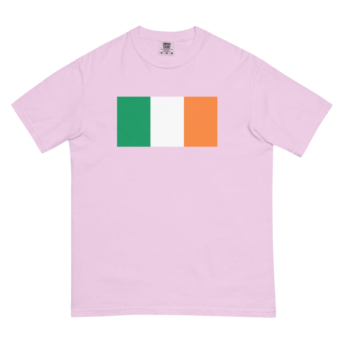 Bold Ireland flag design tee in grape, extra large