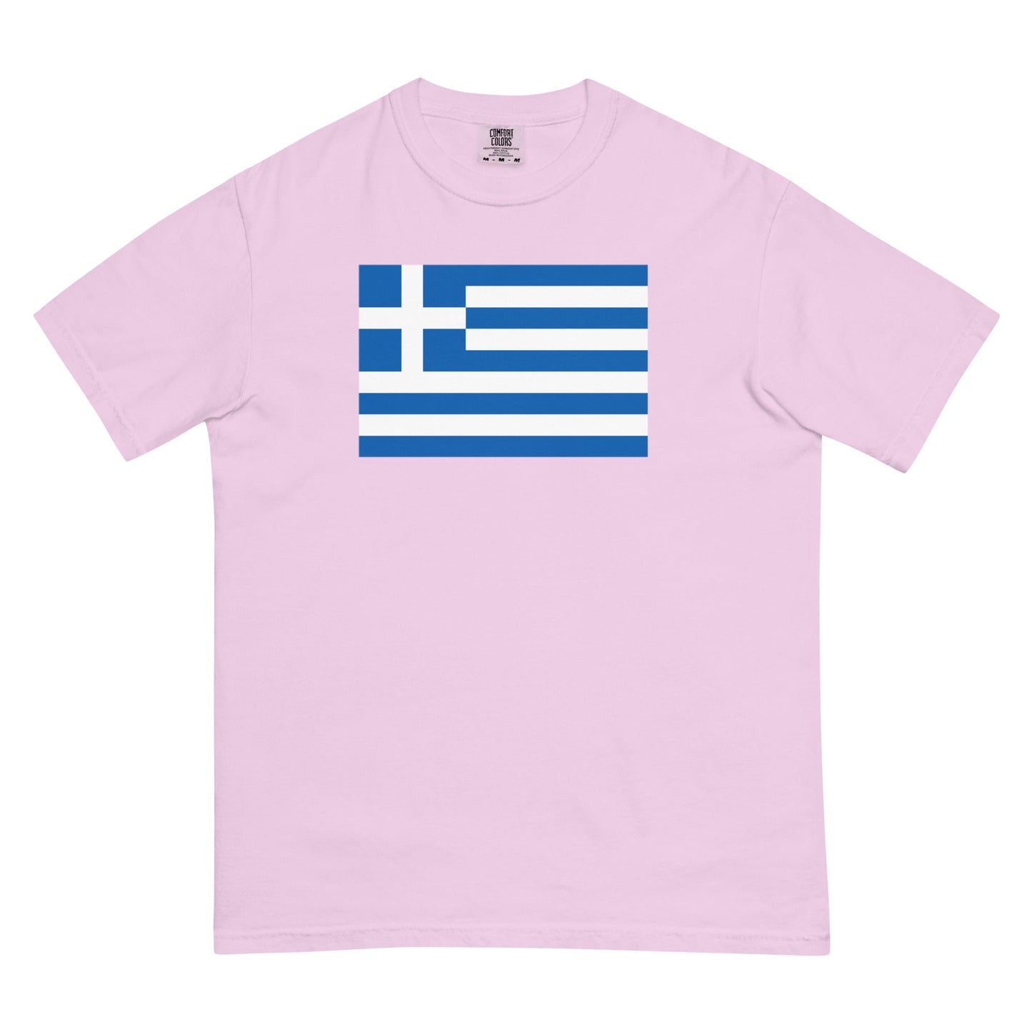 Flag tee representing Greece in espresso, extra large