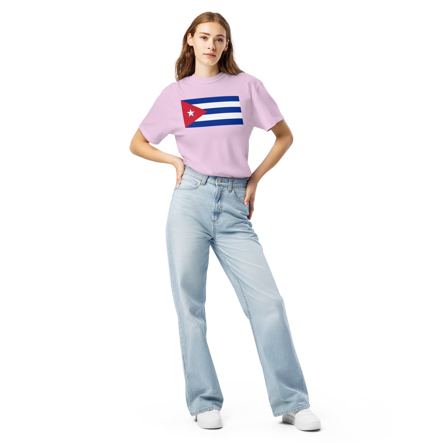 Cuba pride shirt in black – unisex, medium