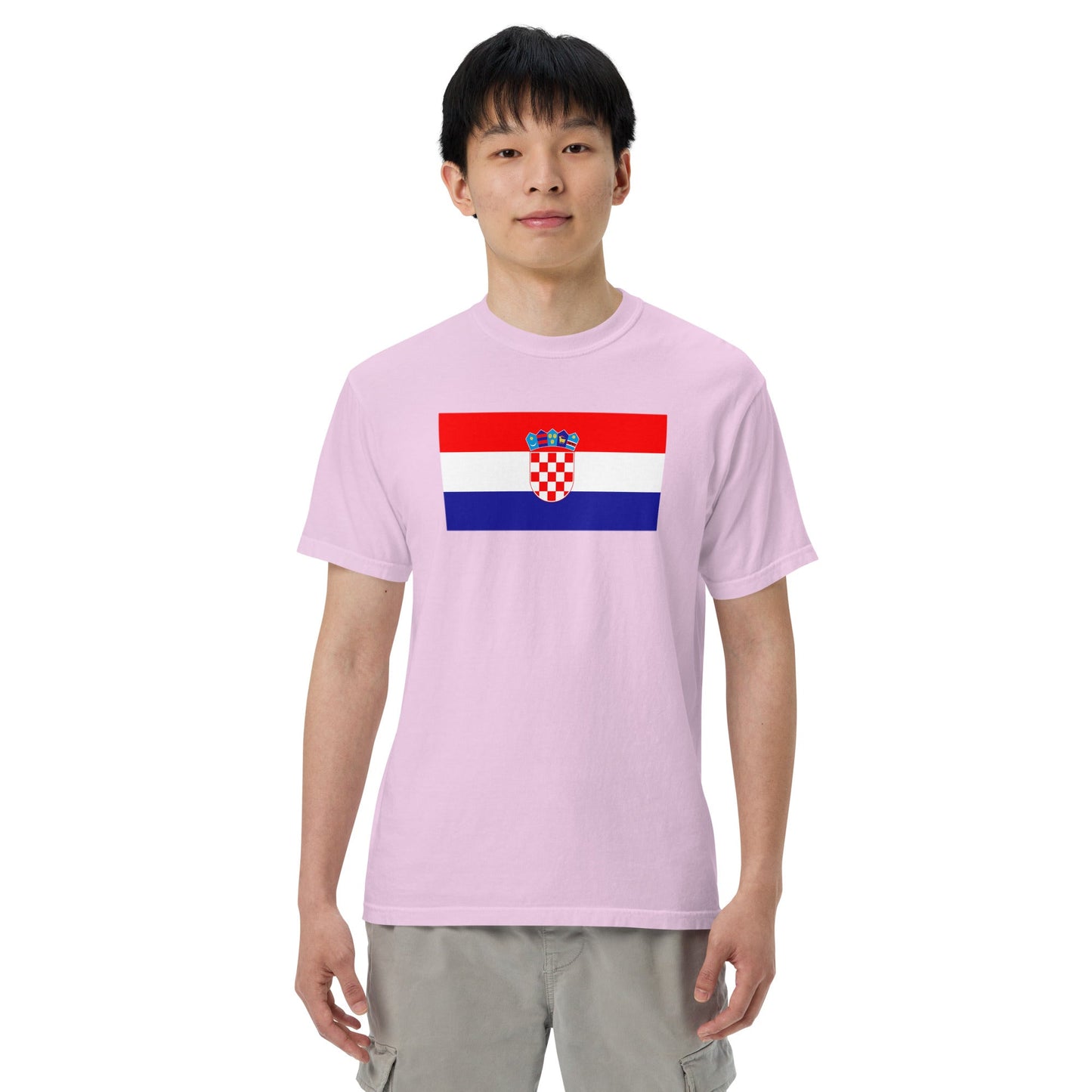 Flag tee representing Croatia in true navy, 4X large