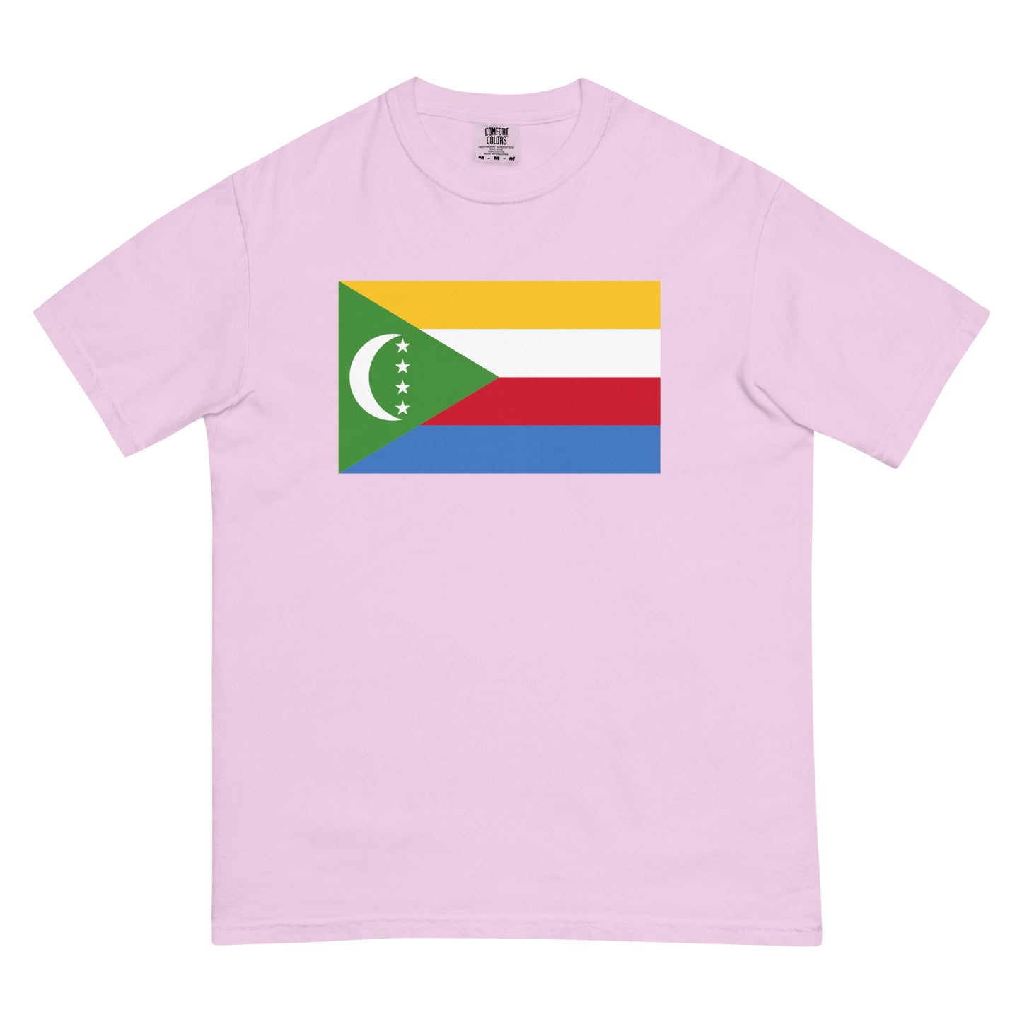 Comoros flag shirt in blue spruce, size 4X large
