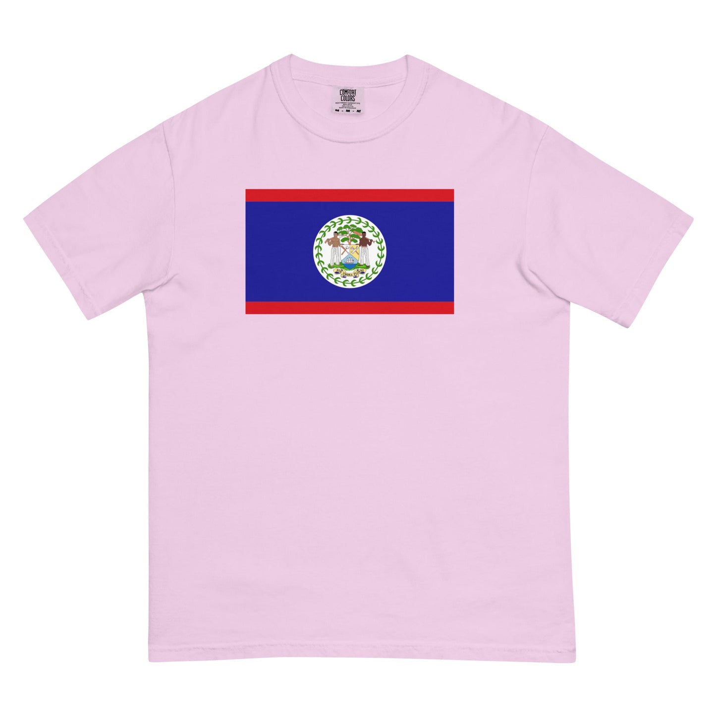 Flag tee representing Belize in violet, small