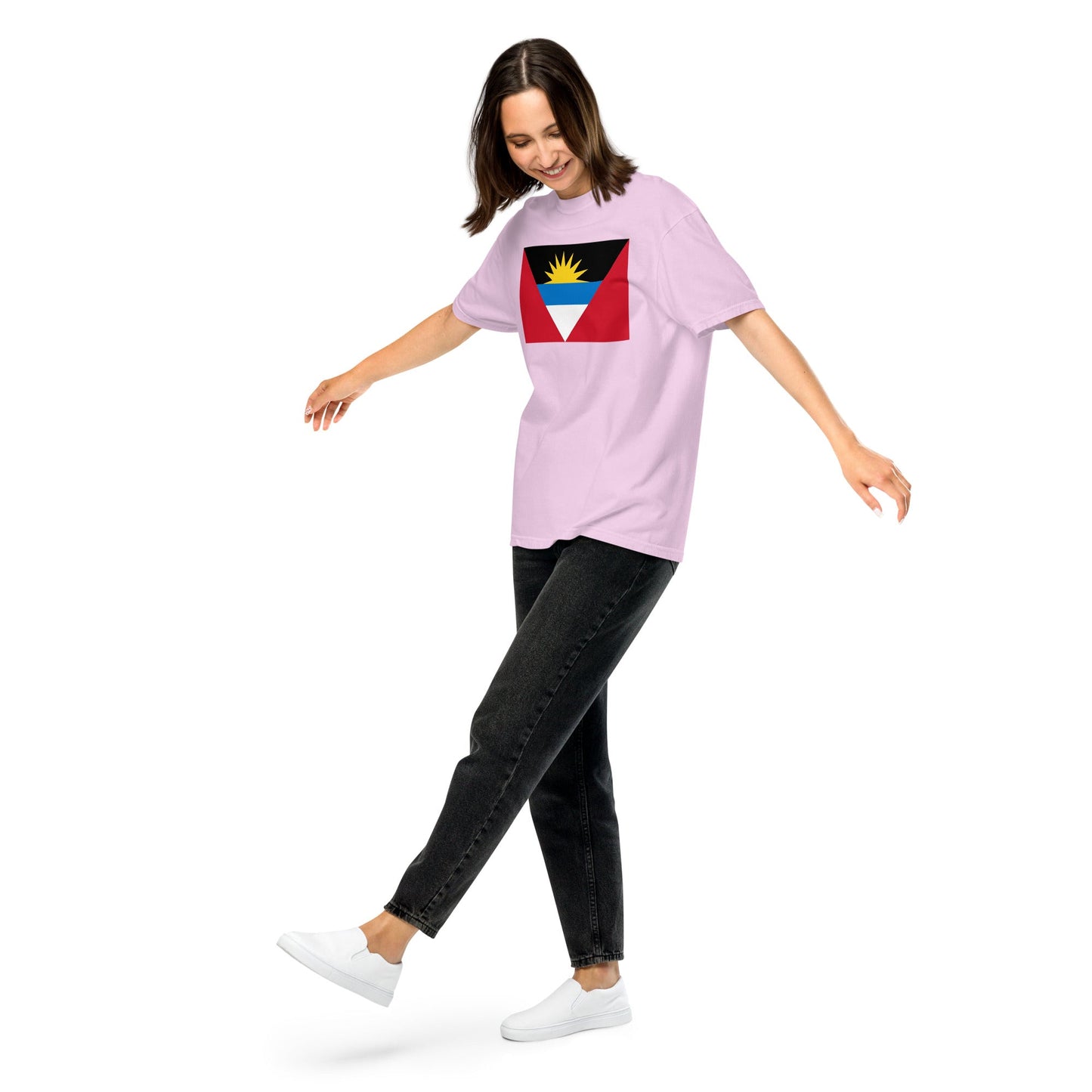 Antigua And Barbuda Flag Pride Shirt pride shirt in true navy – unisex, medium