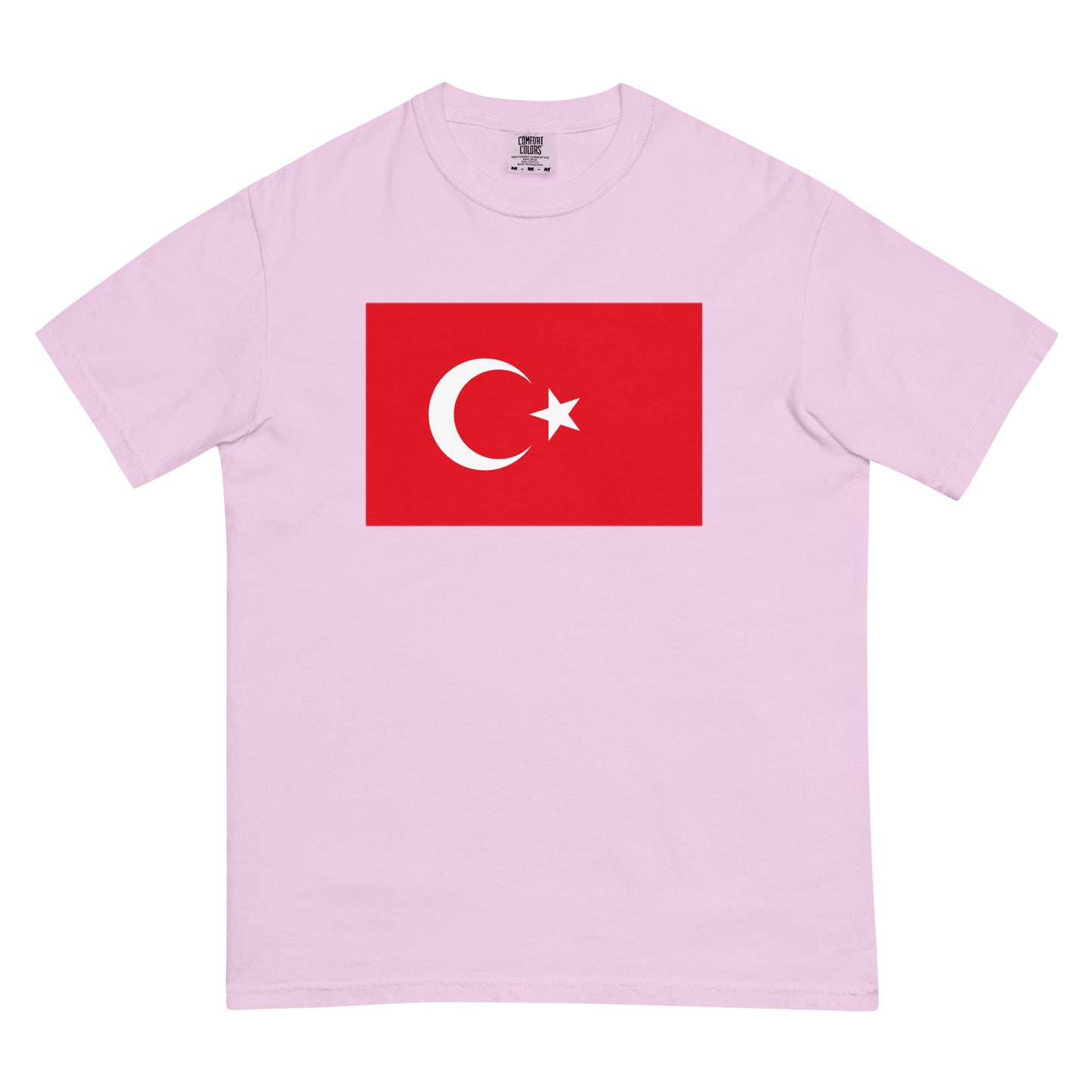berry shirt with Turkey flag design, 2X large