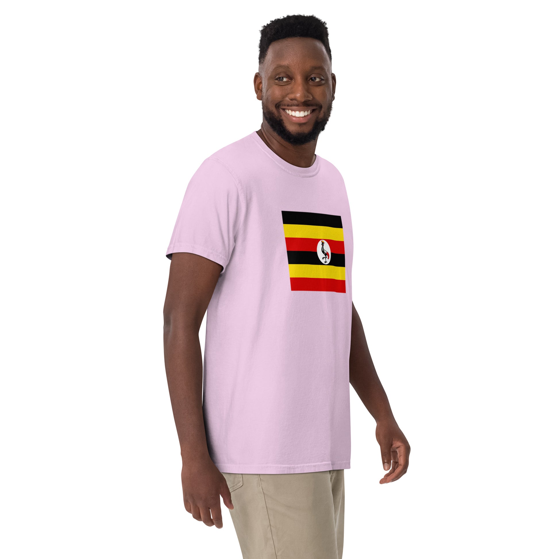 Uganda pride shirt in true navy – unisex, small