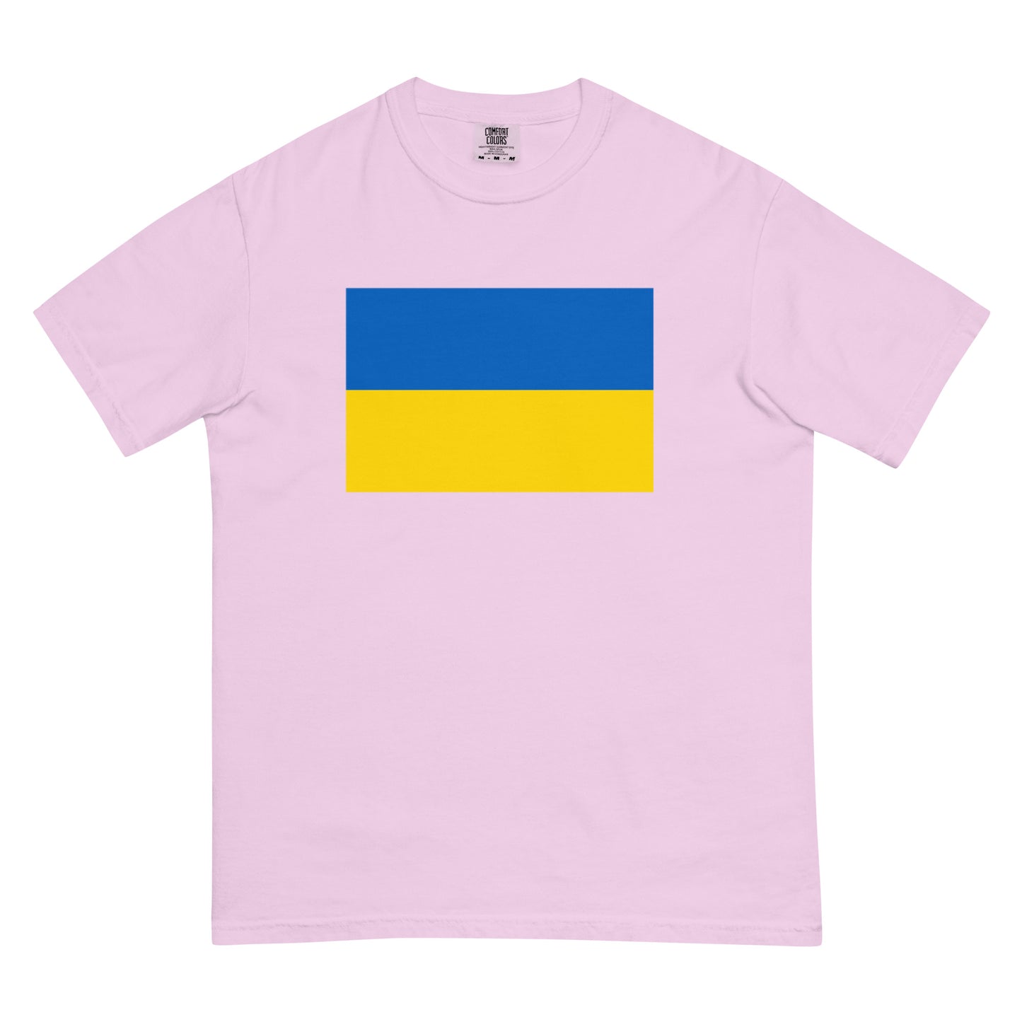 Ukraine flag shirt in crimson, size 3X large