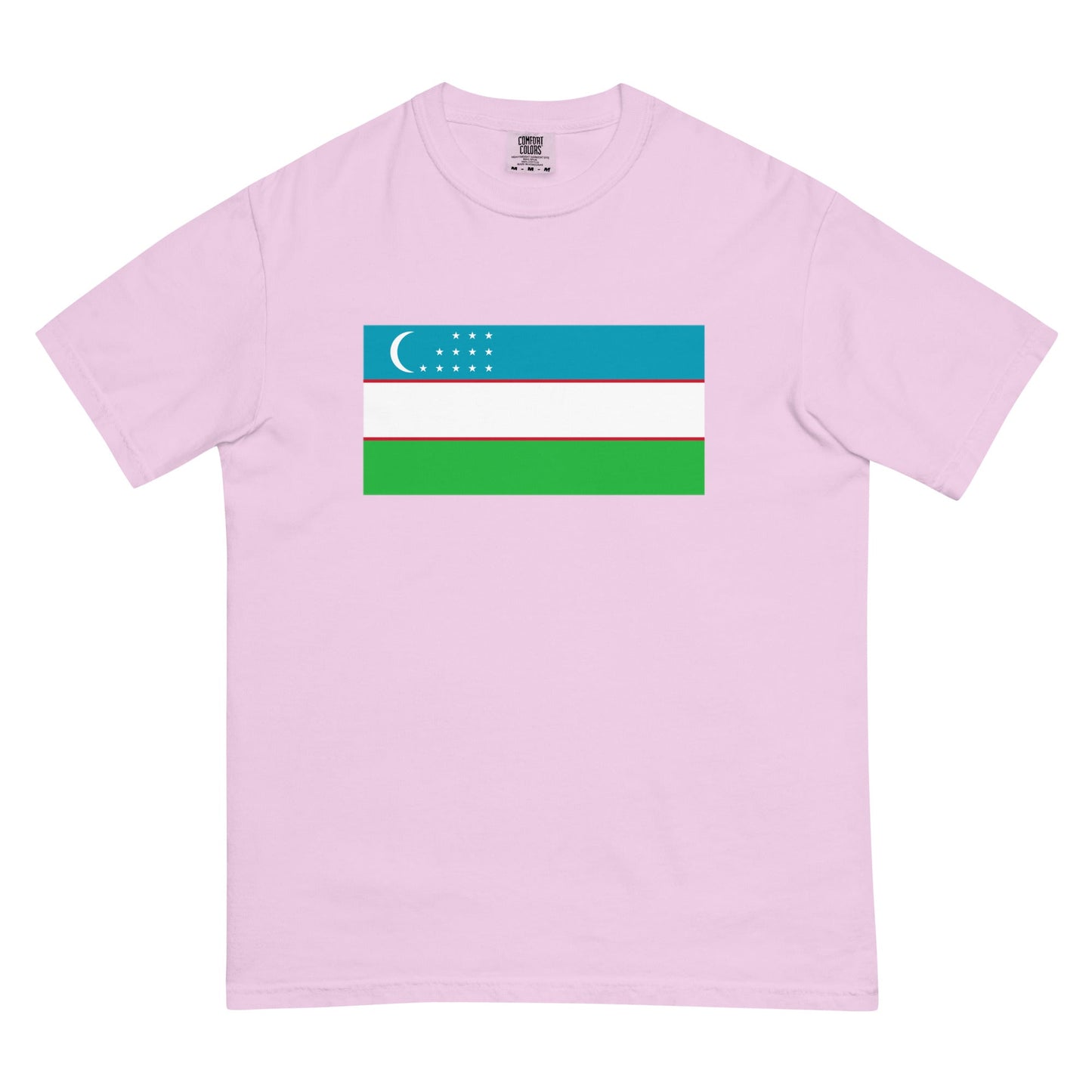Flag tee representing Uzbekistan in brick, 3X large