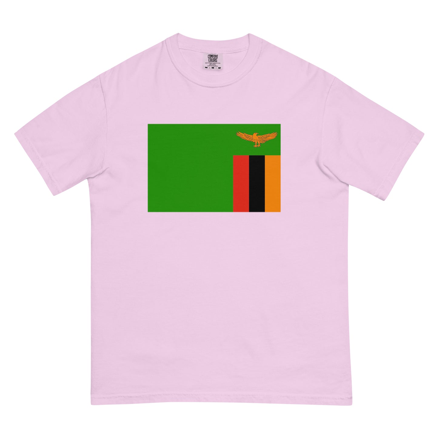 crimson shirt with Zambia flag design, large