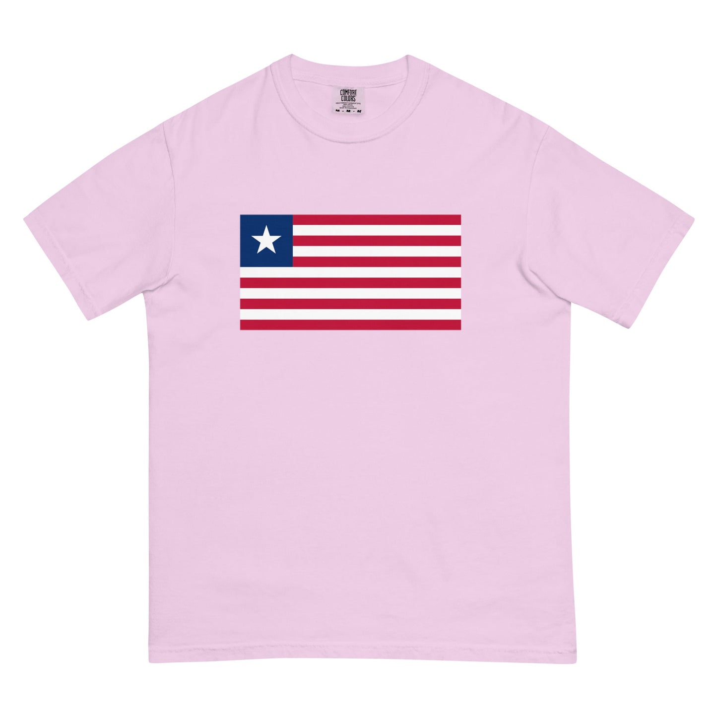 United States Heavyweight T Shirt flag shirt in crimson, size 2X large